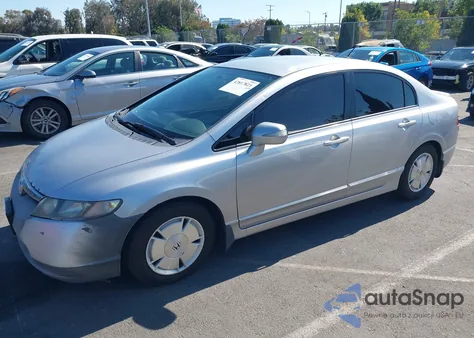 2007 Honda Civic Hybrid z USA, uszkodzony, nr VIN JHMFA36217S016867